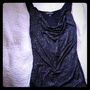 Sparkling Top! Rock & Republic 🌷Draped Tank 🌷 M